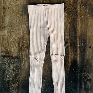 Rylee + Cru Ribbed Blush Pink Leggings – Size 8–9Y